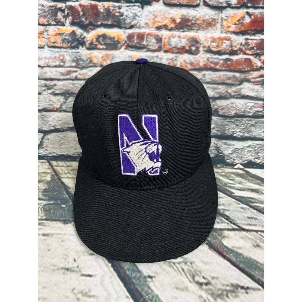 Northwestern Wildcats Pro-Line Fitted Hat‎ Cap Vtg 90s Collegiate NCAA 7 1/4